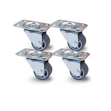 Möbelrolle Lenkrollen 4 Stück 25mm Grau Transportrollen Blumenkasten Blumentopf