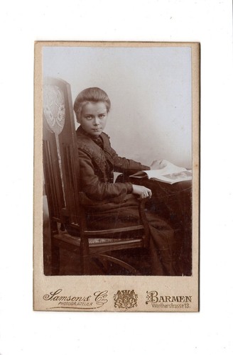 Cdv foto damenportrait feine - foto,