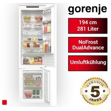 Kühlschrank Gorenje NRKI419EP1 Einbau Kühl-Gefrier-Kombi Schlepptür 281 L 194cm