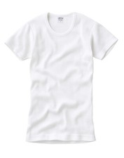 BW Unterhemd Halbarm – Doppelripp, 100 % Baumwolle, NEU, weiß, langlebig