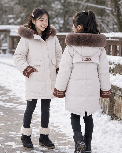 Mädchen wintermantel jacke - mädchen,