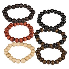 Mala Buddha Armband mit 12 mm Holz Perlen Meditation Mantra Buddhismus