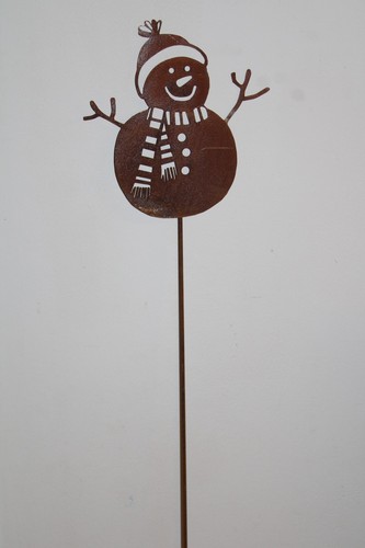 Gartenstecker schneemann - gartenstecker, "schneemann"
