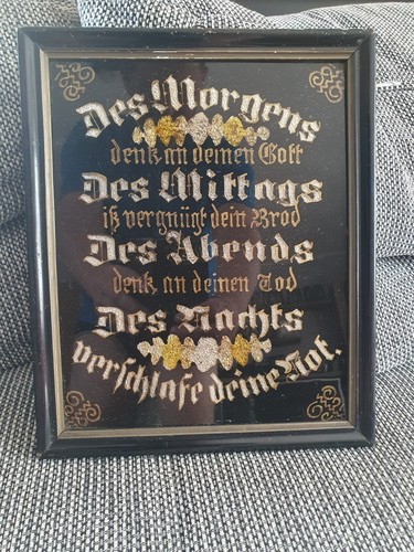 Altes bild mit spruch - bild,