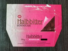 Schokoladenpapier Halbbitter VEB Argenta Wernigerode