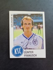 Günter Franusch Karlsruher SC KSC Panini 88 Sammelbild signiert ungeklebt 