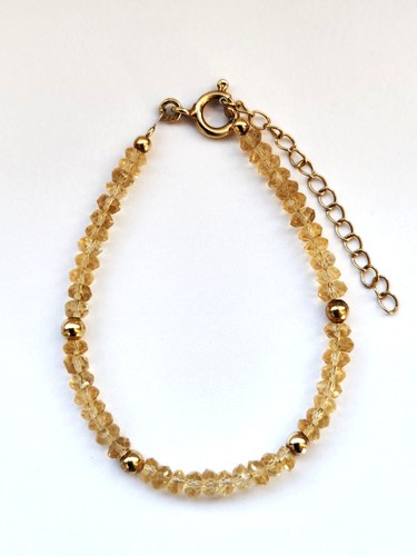 Goldtopas armband 925 sterling - armband,