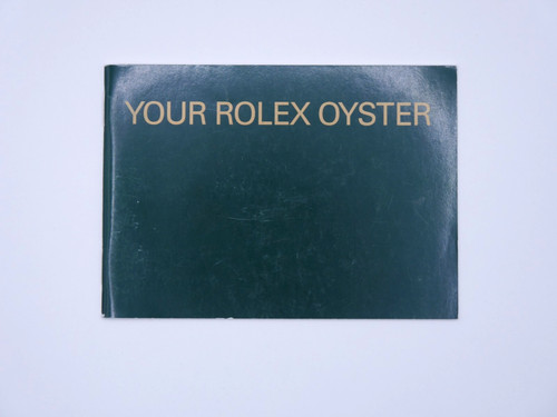 Rolex oyster booklet usa von - -,