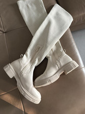 Queen Vivi Shoes Stiefel/Strumpstiefel Gr. 38, Beige. Top!