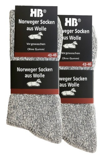 Paar norwegersocken mit - 6,