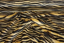 Webpelz Kurzhaar kuschelig Kunstfell Stoff Fell Schwarz Beige Zebra Deko Teppich