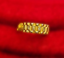 Exklusiver 750er Gold-Ohrring im Rolex-Stil mit 8 Brillanten – Einzigartiges Ein