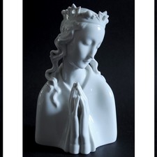 Augarten Wien Ida Schwetz-Lehmann Porzellan Betende Madonna Jungfrau Maria weiß