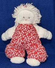 Kuscheltier Sigikid Puppe altes Modell rar roter Anzug m Zwerg auf Steckenpferd