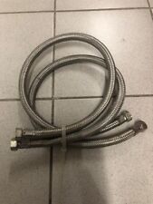 2 x Flexschlauch CNS-Umpflechtung Panzerschlauch 1000mm Trinkwasser 1/2"