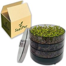 SaatPur Keimgerät Set 3 Sprossenbox, Keimsaat, Keimgerät,Sprossen selber ziehen