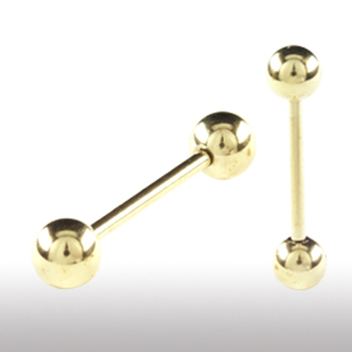 6mm gold piercing - 1,6mm,