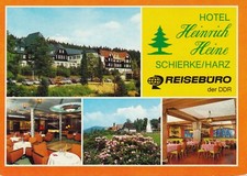 07-C250 Ansichtskarte Schierke Wernigerode Harz Hotel Heinrich Heine Reisebüro