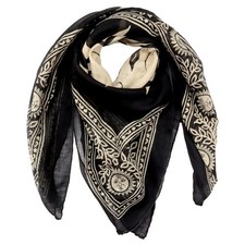 Baumwolltuch Sonne schwarz