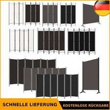 3-6 tlg.Paravent Raumteiler Trennwand Umkleide Sichtschutz Spanische Wand Metall