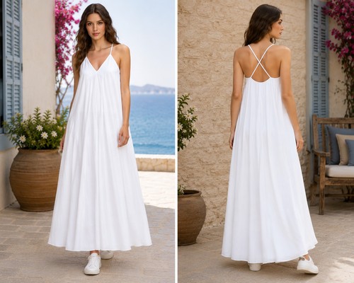 Sommerkleid damen weiß - sommerkleid, –