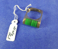 vintage ~ grüner Malachit 925