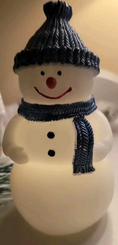 Kerze wie led schneemann - led, blau