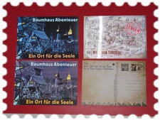 Ansichtskarten Baumhaus Abenteuer 3D Karten Postkarten AK 4 Stück unbenutzt