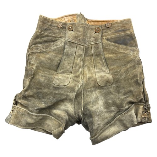 Kurze alte lederhose s m - gr., s-m