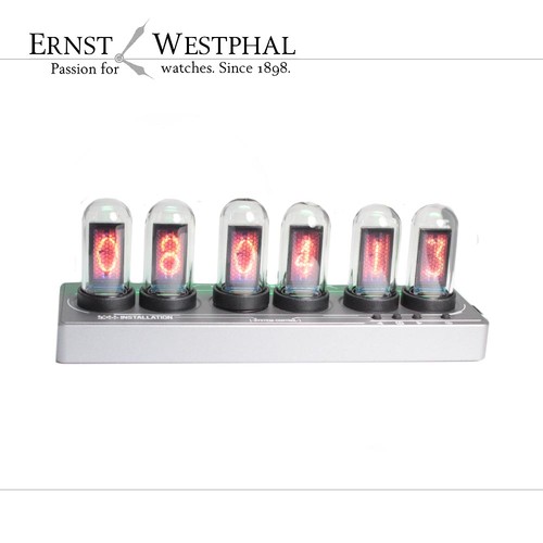 Nixie style lcd smart clock - style,