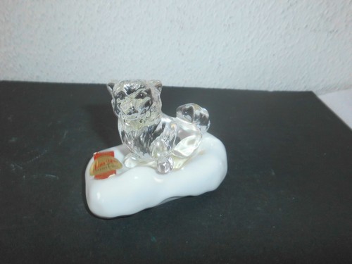 Glasfigur bär anna hütte - glasfigur,