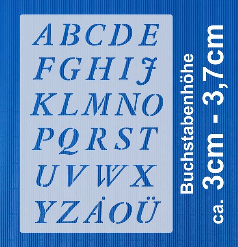 Schrift schablone 23 - -, nr.23