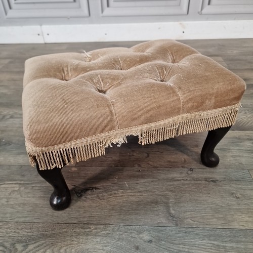 Vintage getufteter fußhocker - vintage,