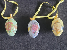 3er Set Ostereier Porzellan