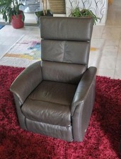 Himolla TV-Sessel Leder mit Aufstehhilfe Braun