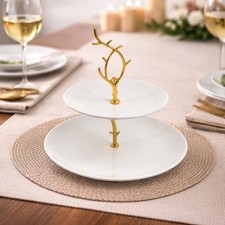 Elegante 2-stöckige Etagere