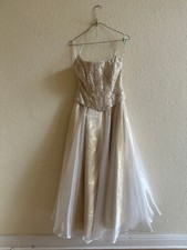 Corsage - Kleid;  Standesamt, Hochzeit, Brautkleid, Abendkleid Gr. 36