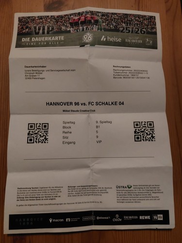 Used sammler vip ticket - sammler,