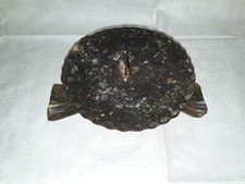 schwerer alter  Kerzenständer aus Schmiedeeisen - Vintage   ca.  16  / 23 / 8 cm