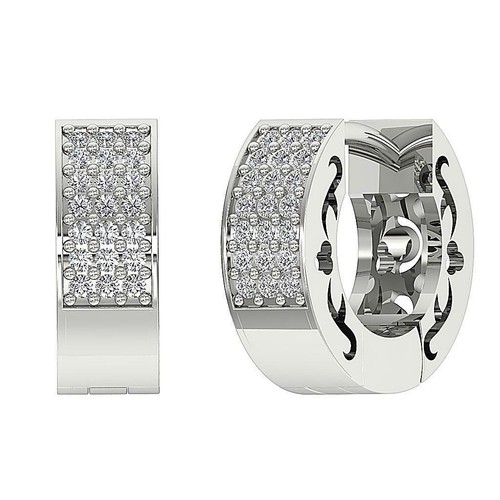 Creolen huggies ohrringe pave - creolen,