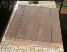 Untergestell Bierfass / Zapfanlage / Holz ca. 43x43x17x20 cm