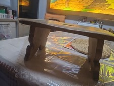 Fußbank Echtholz in