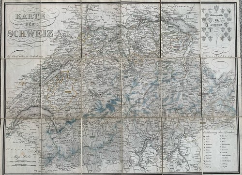 Schweizkarte von johann velten - von,