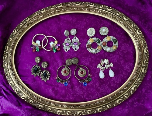 Vintage ohrclips modeschmuck - vintage,