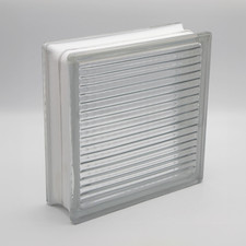 Basic Glasbaustein Gekreuzt klar, 24 x 24 x 8 cm - 4 Stück