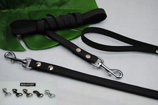 Bullyzei Leine gummiert 20mm Grau Schleppleine Hundesport Trainingsleine IGP