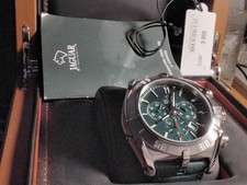 Jaguar Herrenuhr Leder grün