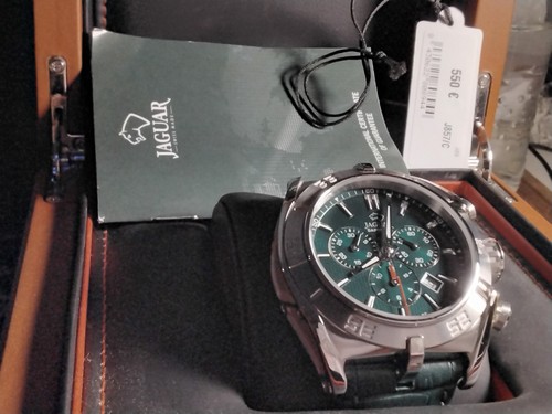 Jaguar herrenuhr leder - herrenuhr, grün