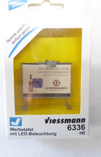 Viessmann 6336 H0 - Werbetafel mit LED-Beleuchtung OVP # 0502
