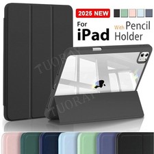 Hülle Für iPad Pro Air 11" M3 M2 7/8/9/10/11th Gen Cover Tasche Mit Stifthalter